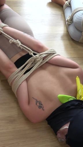 Tatti and Lilly's Muffled Mayhem: Inescapable Ropes, Otm Gags, and Ski Mask Surprise! + Bts