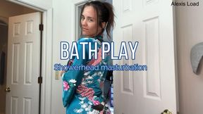 Bath Play Showerhead Masturbation