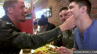 Three gay friends do an incredible triple