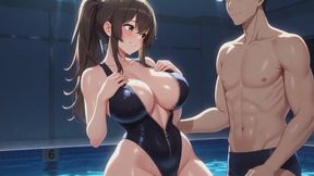 Underwater Breath Control Training | Tight Swimsuit & Pool Breath Hold Session