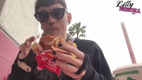 Feeding Myself at LAX