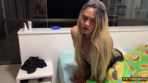 Blonde Shemale Moaning A Lot - Part. 1