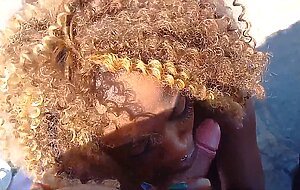 Horny couple in real amateur sex on the beach