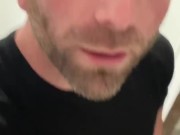 Talking dirty and stroking it in front of the window for the neighbor to see.