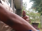 Caught jacking on my back patio by my neighbor