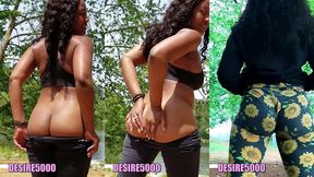 ass worship and joi session in the woods