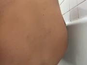 Husband sits on anal plug before wife gets home