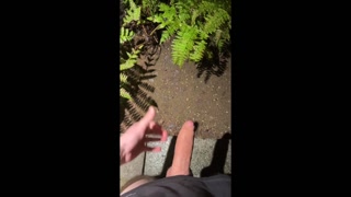 Fucking My Ass with Big Dildos in my FRONT YARD (Bonus Baseball Bat)