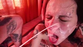 teen hates cum but needs the big dicks