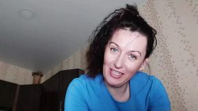 sexy Milf gets fucked by big cucumber, dildos, and fist