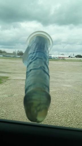 Driving down the highway stroking my cock