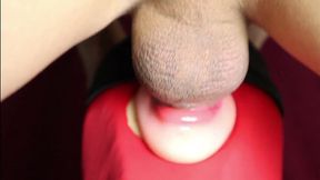 Tangled tongues and pulsing cocks in explicit throating frenzy