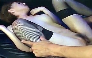 Ryo tsujimoto in stockings gets dick deepthroat before frigging