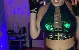Sexy Transgender female stripper Jade Jameson Pole dancing