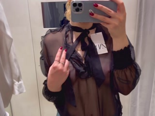 Transparent Blouse Try On Haul See Through Black Blouse