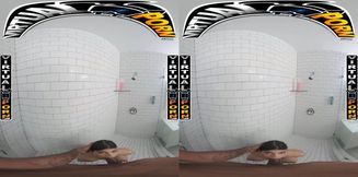 VIRTUAL PORN - Sadie Pops Her Pussy For Jay Bangher's Big Black Cock In VR