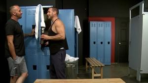 MenOver30.com: Dustin Steele among Hans Berlin cum on face