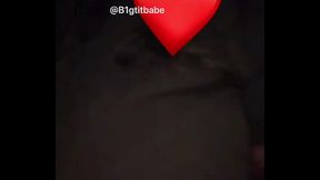Biggest Ebony tits Running outside at night ? (Almost gets caught)