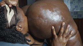 Gagging in a black sweaty unwashed donkey ass after a morning run part 3 - Rotten fart stinkface and Fart smothering till she drooled