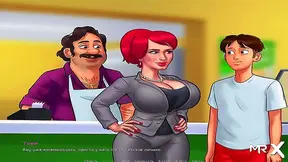 Teen Anime Chick Gets Horny and Seduces for Some Extra Cash in Summertime Saga