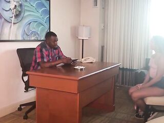 Rose Isstar Takes Rome Major's Large Ebony Dick In Office Pile Driver!