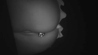 MICRO SKIRT NO PANTIES BUTT PLUG AT CLUB