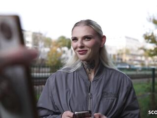 GERMAN SCOUT - Blond Fitness Model Teen Lexi Star Pick Up for Premier Porn Casting Bang