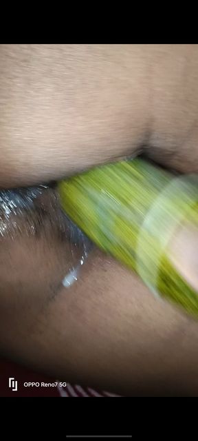 I inserted a 9 inch cucumber into my pussy today.