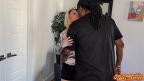 sexy blonde milf angel minx gets a massive creampie while squirting on mr majic dick