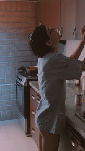 Fucking My Boss in the Kitchen