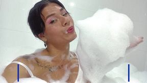 ts angelique - bubble bath with final cum ? - very exclusive video - premium version