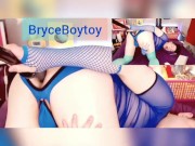 BryceBoytoy Fucking Himself with Dildo on Stick until his Slut Hole is Gaping for More on Chaturbate