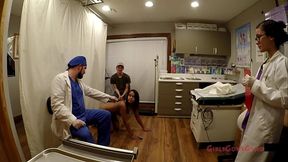 Adorable Latina Sheila Daniels Spread Eagle In Stirrups While Boyfriend Watches Doctor &amp_ Nurse Examine Her With A Speculum - Gyno Medfet Medical Exam From GirlsGoneGyno - Tampa University Physical Part 3 of 10 Reup