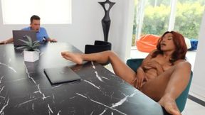 ”BRAZZERS Home office during COVID-19 could be hard with ebony beauties! - Jenna Foxx & Amari Anne”