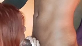 Hot thief gives deepthroat and big cock loving