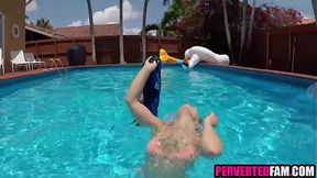 Poolside Fuck with Step Mom