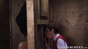 Seductive confessions makes pastor aroused fucks confessor