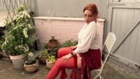 A Little Stockings Tease In My Garden