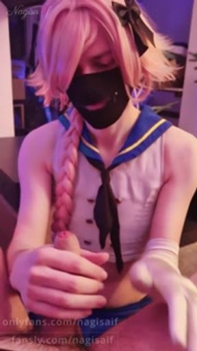 Femboy Cutie Sucks and Drains Twink Cock