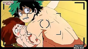 Izuku Pleasures Ochako in Steamy Boku No Hero Hentai Encounter