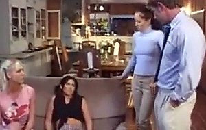 Ashley blue, ashley moore, and flick shagwell takes turns