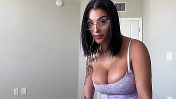 Step mom rides big cock in doggystyle and missionary
