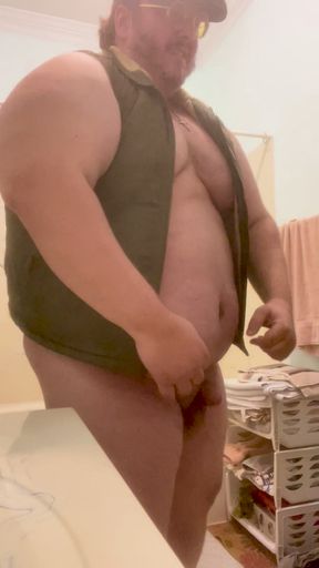 Monster Chub Bear Burly Chub Enjoying His Thick Weighty Body