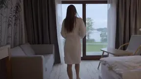 Blonde teen amateur rides cock cowgirl in hotel room