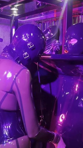 Perv in the Vacuum Tower with Ava Fetishart Fucking Rubber - Part 2