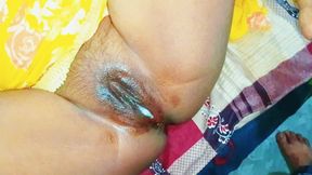 Indian Sister-in-law's Tight Pussy Fucking Spoon Position with Clear Hindi Voice Indian Viral Videos