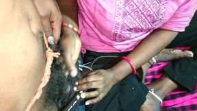 The sister-in-law called her brother-in-law and sucked his penis. Her husband wasn't home. Intense sex. Sarita Naga.