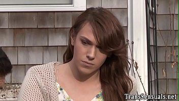 Transgender cutie sucks