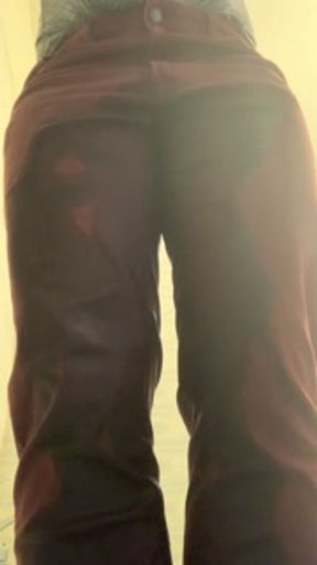 Desperate wetting while parents are home! Shhhh!