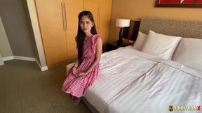 JohnTronX - A sexy amateur Asian babe sucks my dick and licks my balls